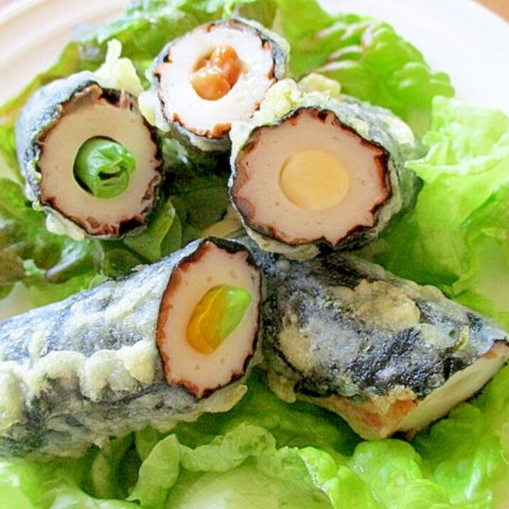 ビールのおつまみに最高 ちくわのチーズ詰め磯部揚げ レシピ 作り方 By サクラノカタライ 楽天レシピ